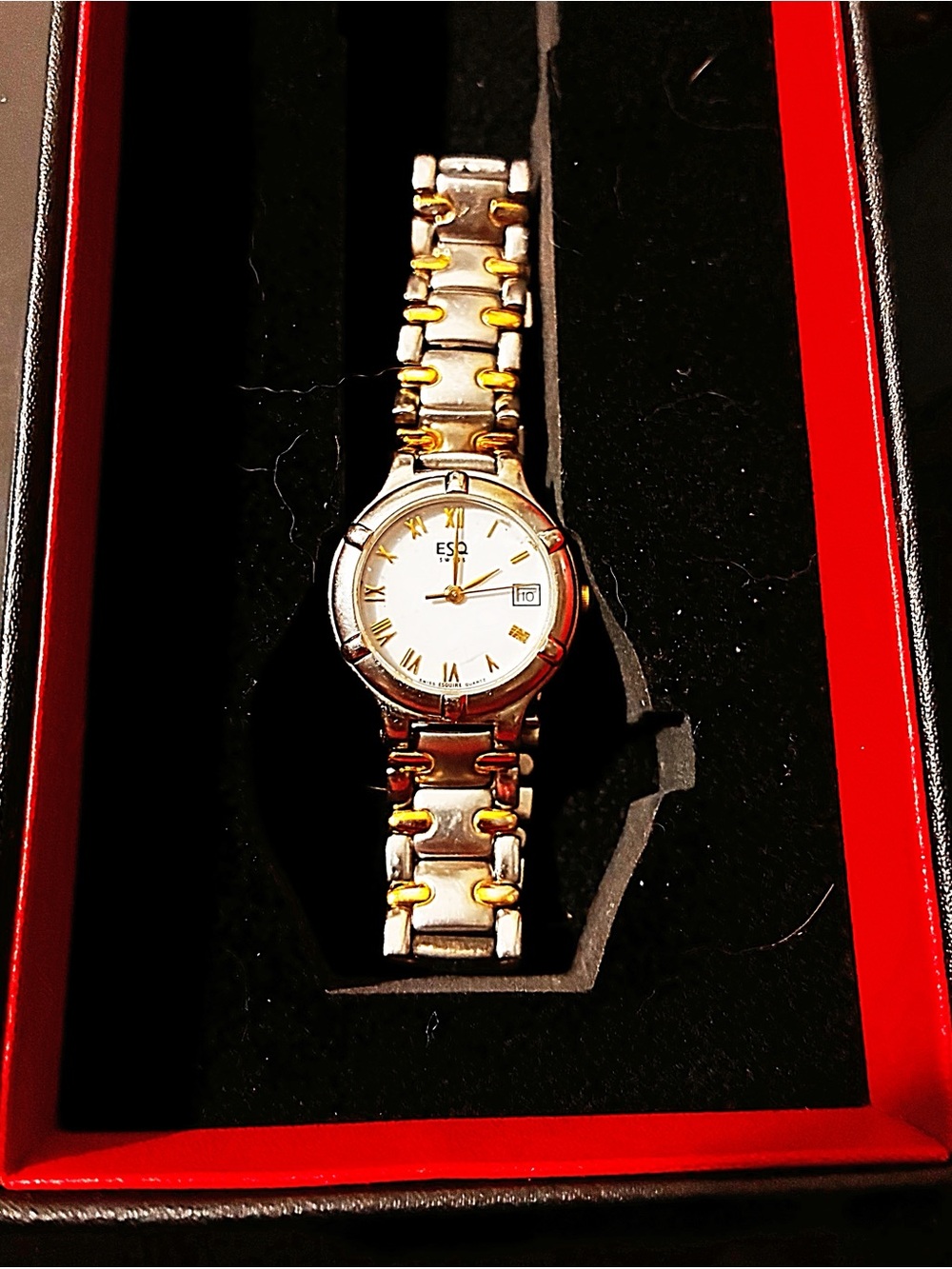 ESQ by Movado Two-Tone Women's Bracelet Watch - White Dial